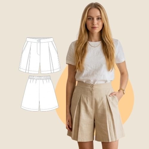 Pleated Summer Shorts