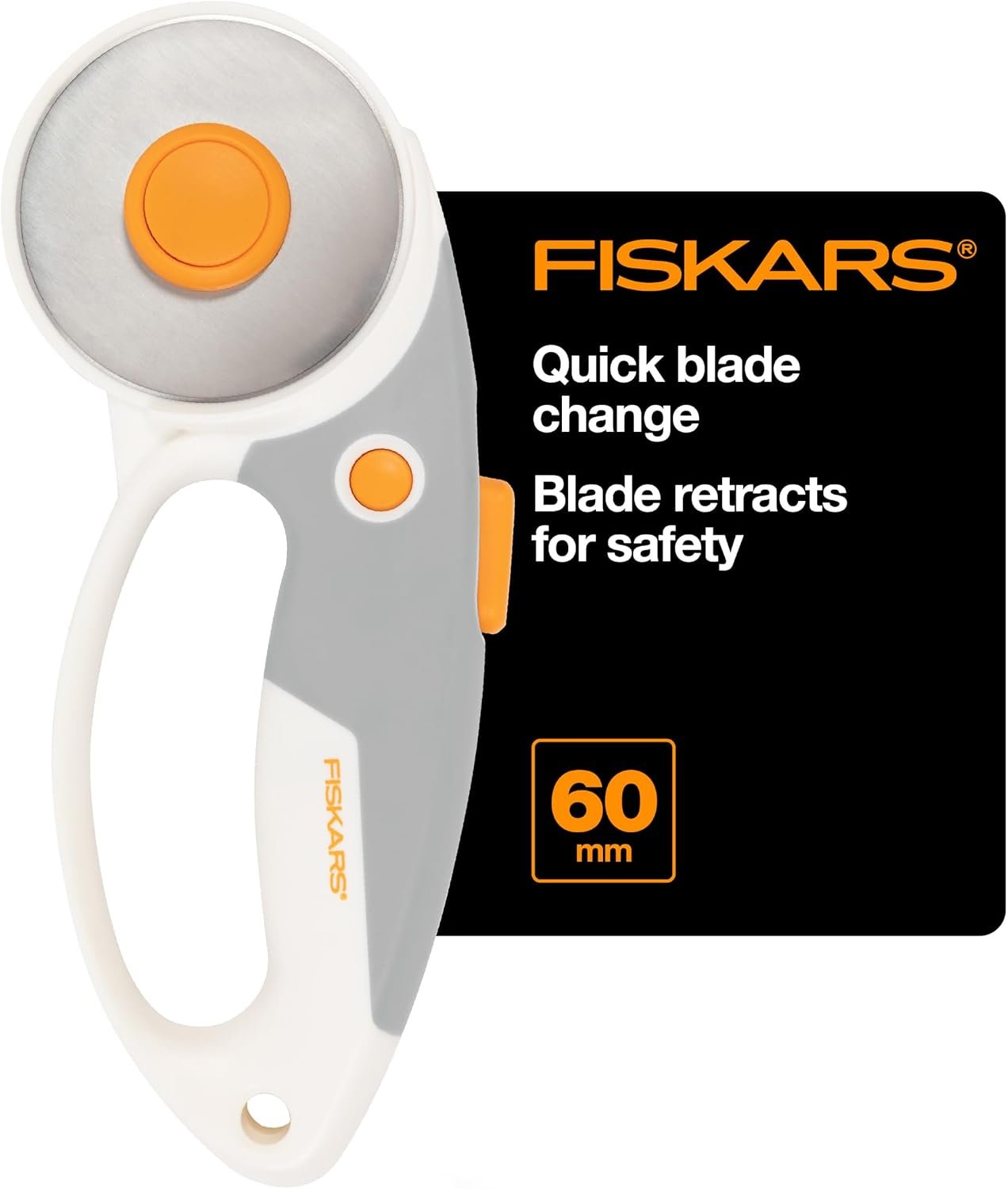 Fiskars 60mm Loop Titanium SoftGrip Rotary Cutter