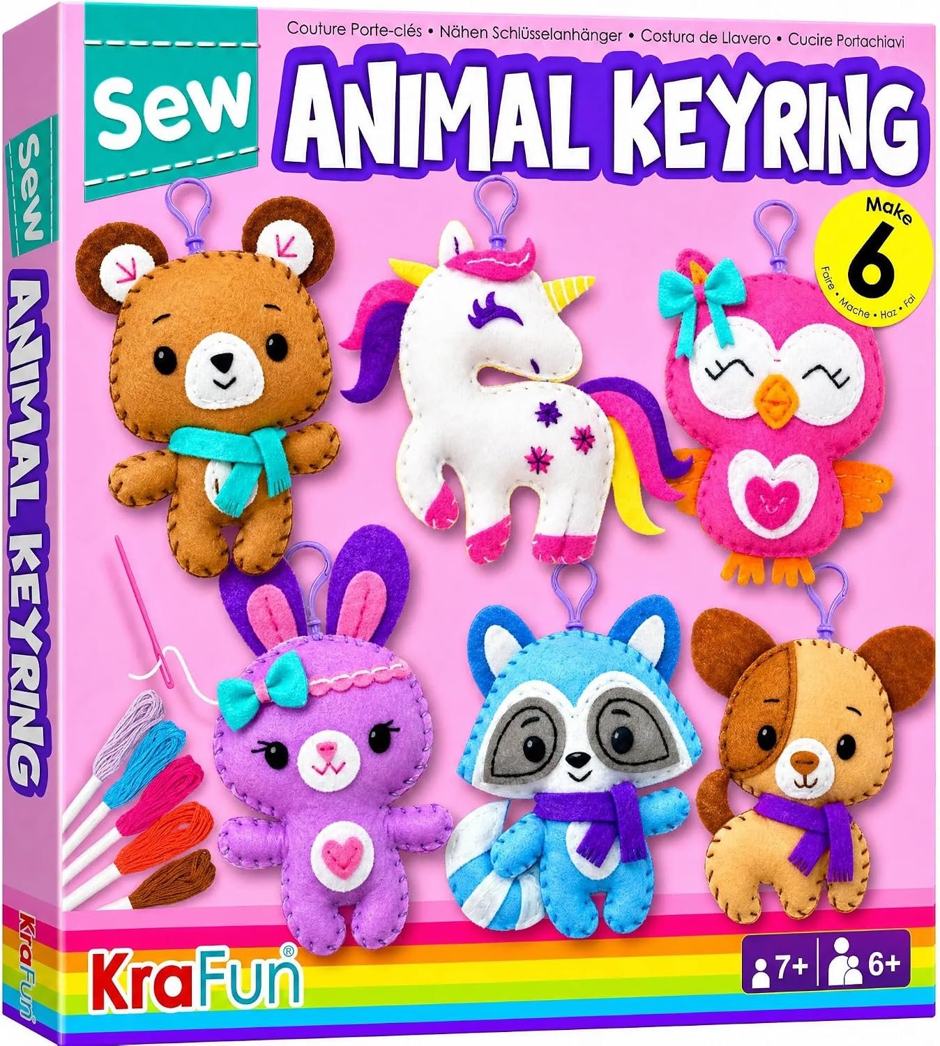 KRAFUN Unicorn Animal Sewing Kit