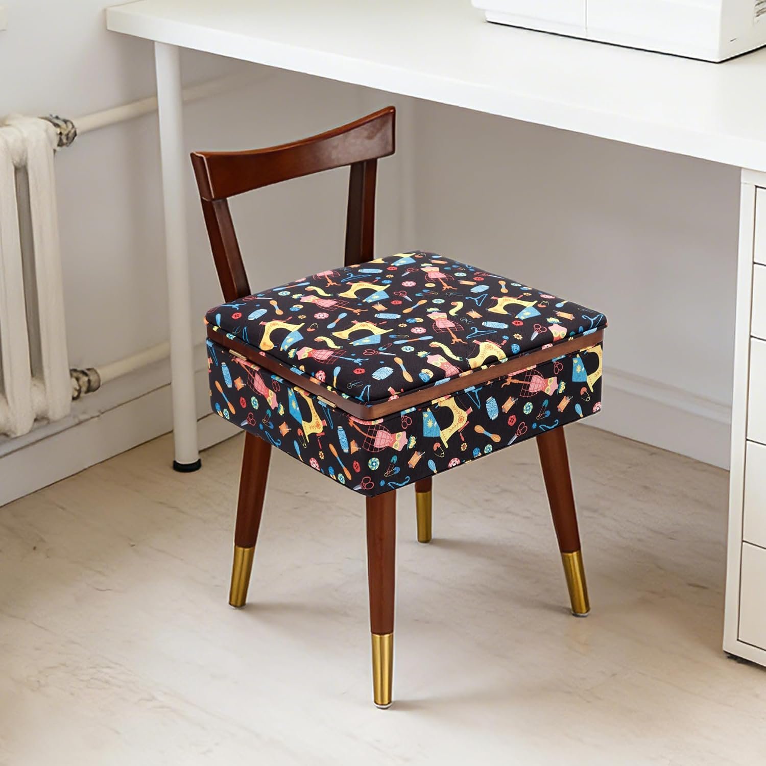 Lessmore Wood Sewing Chair