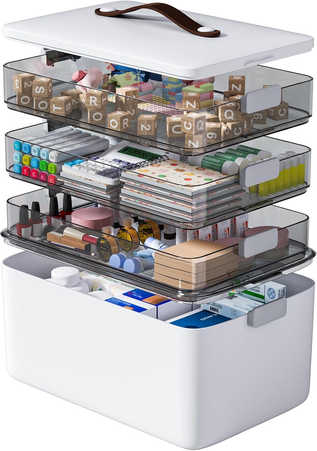 4 Tier Craft Organizer Box